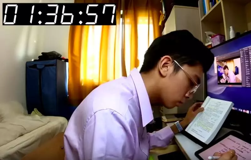 清華學霸第一次計時學習時間 「苦讀13小時」假日實錄好勵志