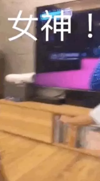 賈靜雯穿華麗禮服競爭視後,咘咘波妞電視前不停招手為媽媽打call