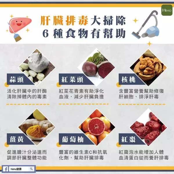 肝臟也要排毒大掃除!多吃6種食物對身體超有幫助 !
