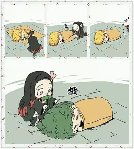 鬼滅小劇場 善逸伊之助慘遭禰豆子 毒手 只有炭治郎躲過 鬼滅小劇場 善逸伊之助慘遭禰豆子 毒手 只有炭治郎躲過