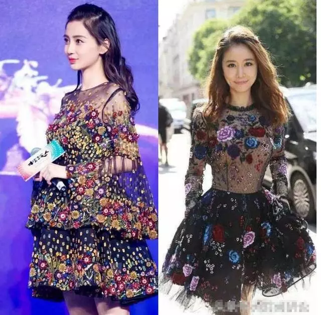 30歲楊穎與43歲林心如尷尬撞衫,霍建華偷笑了,黃曉明都要哭了!