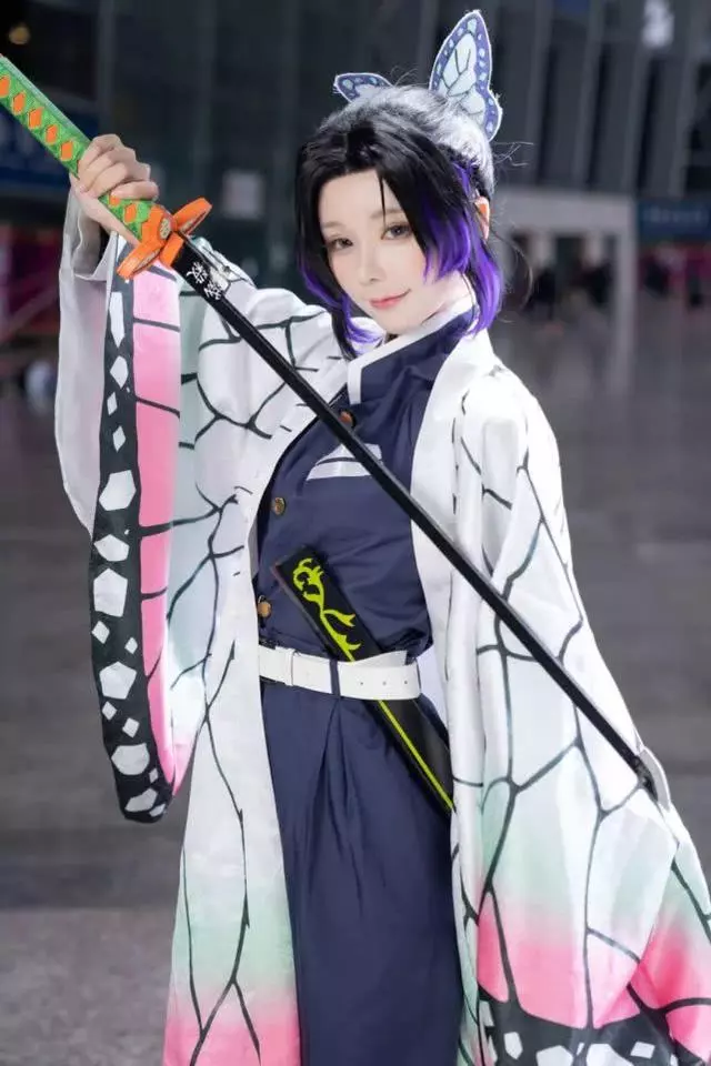 《鬼滅之刃》神還原的Cosplay胡蝶忍,看到真人瞬間心動了