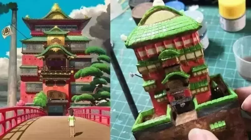 宮崎駿動畫被奶爸搬到現實,房子比手指還小,30萬粉絲每日在線催更