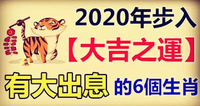 大吉之運!2020年福氣滿滿,能有大出息的6個生肖