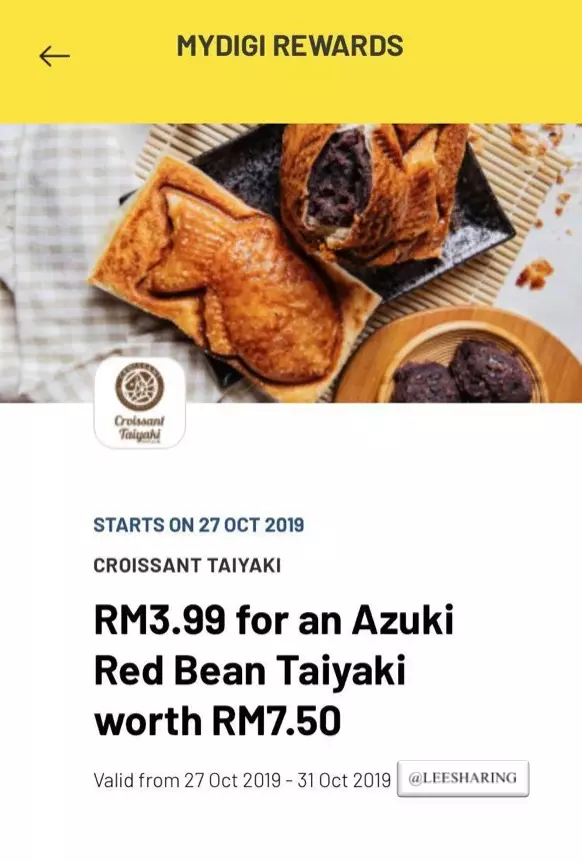 Digi 用戶好康!購買Tealive 只需RM2.99!BR 雪糕RM1.99!老虎堂黑糖鮮奶RM4.99!