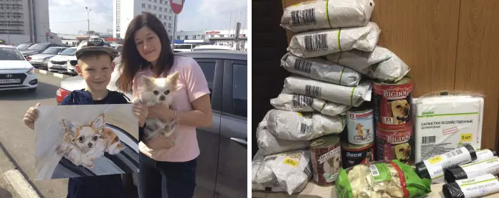 寵物肖像畫「只收罐罐跟用品」當謝禮 9歲童當「最小義工」養活收容所動物