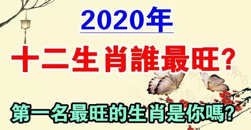 2020年十二生肖誰最旺?鼠年機遇不斷、功成名就的生肖是你嗎?