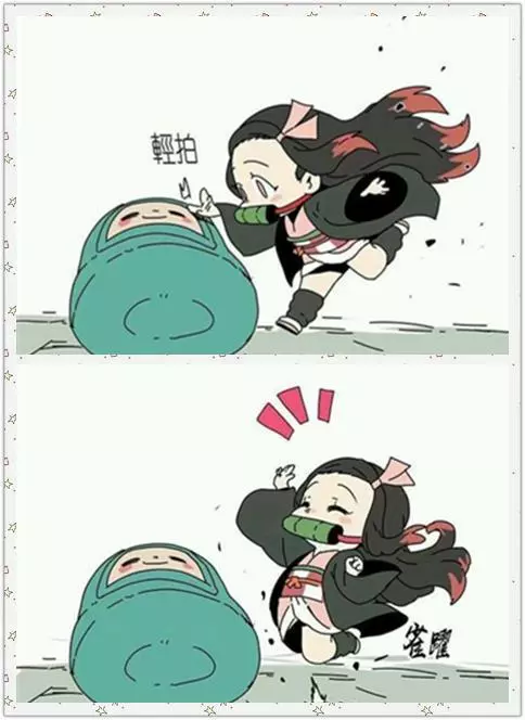 鬼滅小劇場,善逸伊之助慘遭禰豆子「毒手」,只有炭治郎躲過一劫