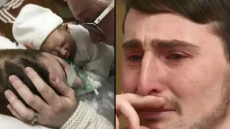 只為最後一面!腦癌父病榻擁抱新生女兒 3小時後走了