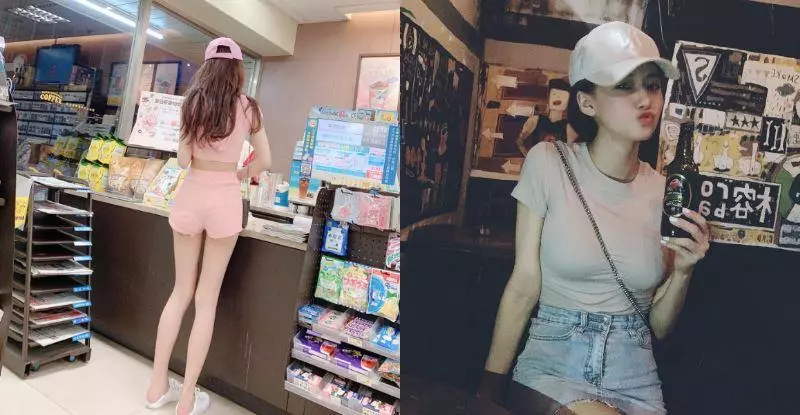 便利商店驚見「神級長腿正妹」 正面還有遮不住的好身材!