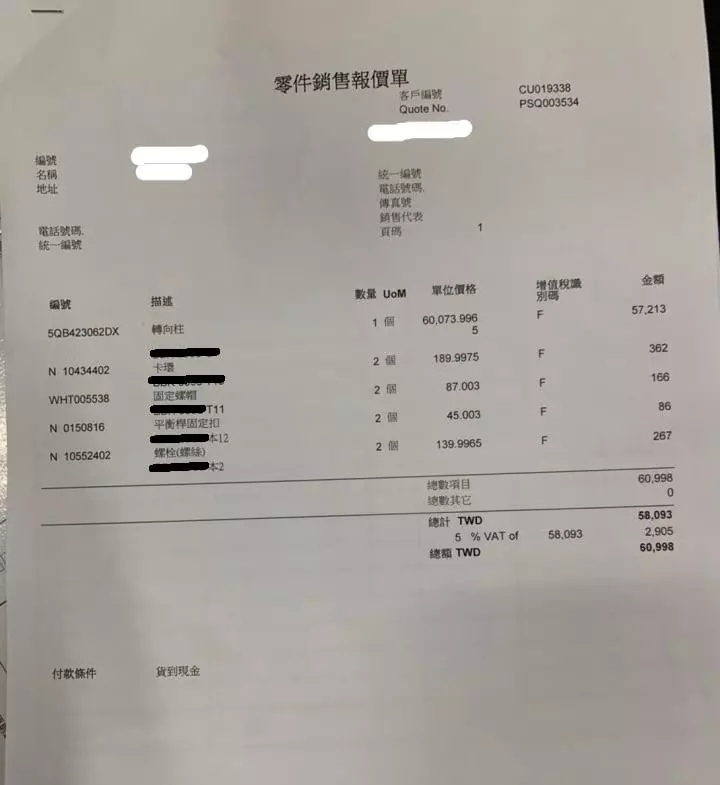 交車僅16小時,德國進口百萬福斯休旅車高速行駛途中方向盤鎖住追撞車禍