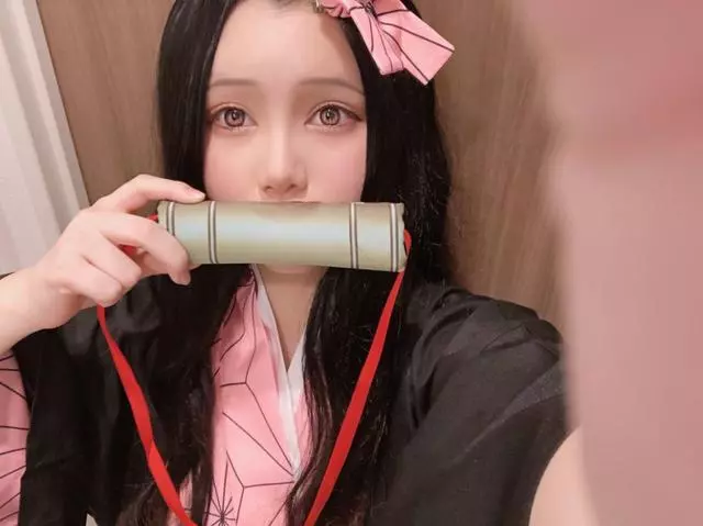 日本人氣偶像cos《鬼滅之刃》禰豆子,網友表示有戀愛的感覺