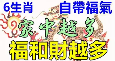 家運興旺!六大生肖自帶福氣!家中越多就越興旺,全家富貴又有錢!