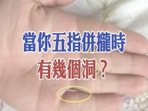 當你五指併攏時,有幾個洞?
